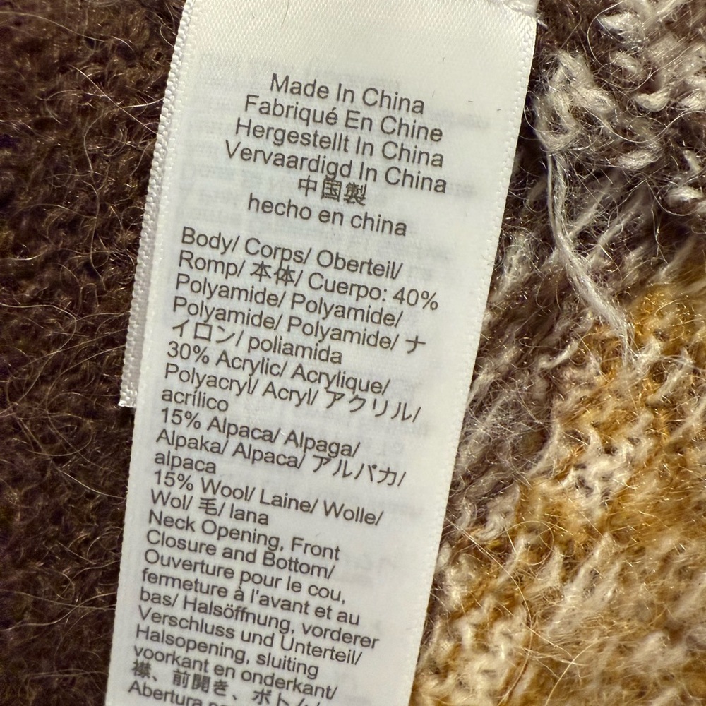 J. Crew Fair Isle cardigan sweater in brushed yarn - Picture 4 of 5